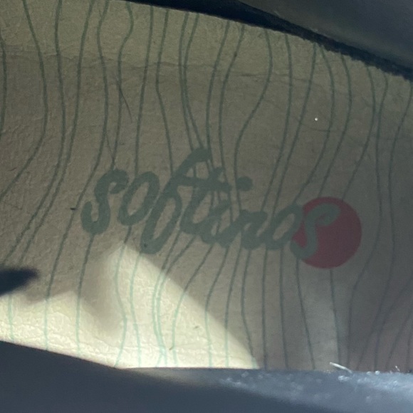 Softinos Black Leather Lace Up High Top Sneakers - Picture 6 of 12